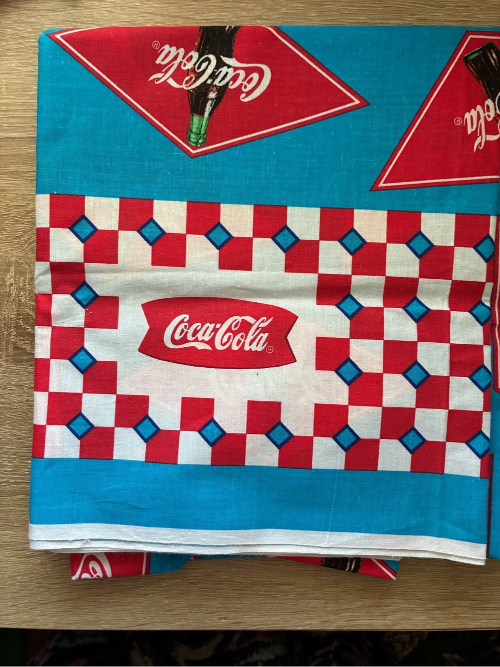 Vintage Coca Cola Fabric - 1 Yard